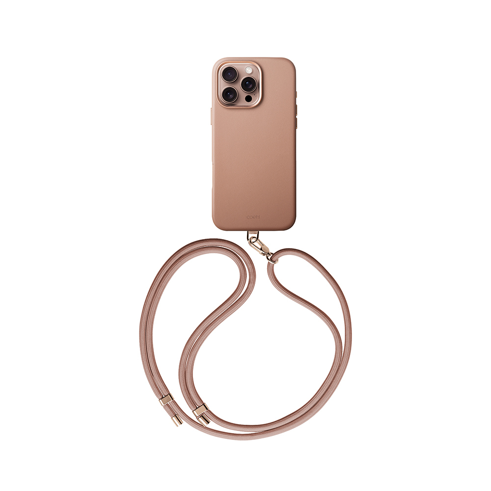 Apple iPhone 16 Pro Uyumlu Kılıf M-safe Şarj Özellikli Soft Arka Yüzey Askı İpli Coehl Muse Kapak