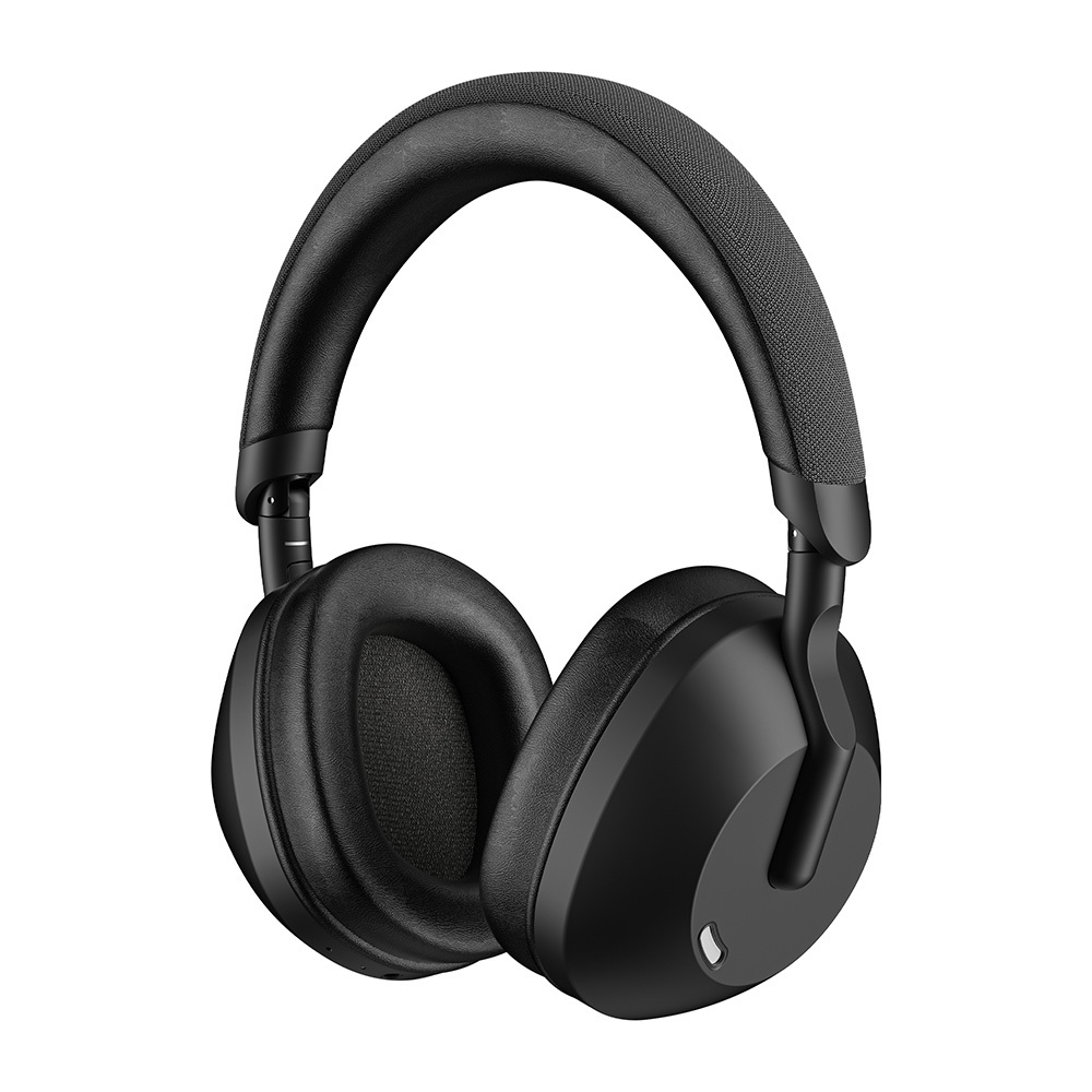[RNZ-TA111786] Wiwu TD-09 Solar Enerjili ANC Özellikli Katlanabilir Ayarlanabilir Kulak Üstü v5.3 Bluetooth Kulaklık (Siyah)