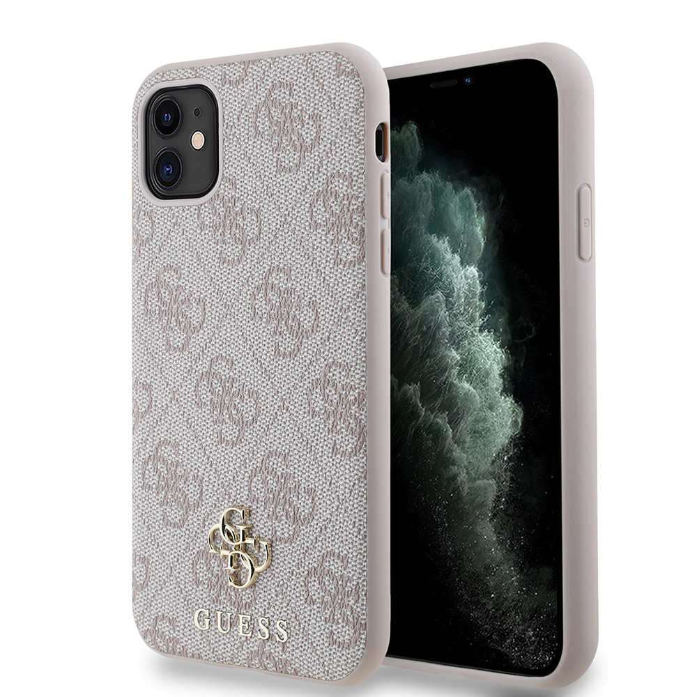Apple iPhone 12 Uyumlu Kılıf Guess Orjinal Lisanslı M-safe Şarj Özellikli Small 4G Classic Kapak