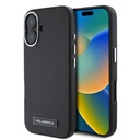 Apple iPhone 16 Plus Uyumlu Kılıf Karl Lagerfeld Orjinal Lisanslı M-safe Şarj Özellikli Metal Kamera ve Buton Tasarımlı Plaka Logolu PU Deri Kapak