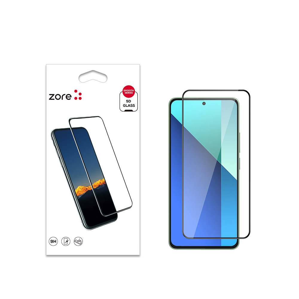 [RNZ-TA111859] Xiaomi Redmi Note 13 4G Uyumlu Zore Kenarları Kırılmaya Dayanıklı Cam Ekran Koruyucu