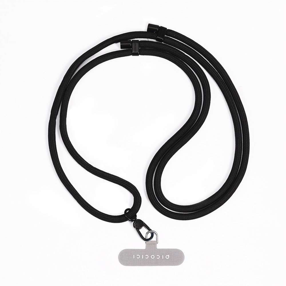 [RNZ-TA111887] Picocici Ayarlanabilir Telefon Boyun Askı İpi 1.2 Metre (Siyah)
