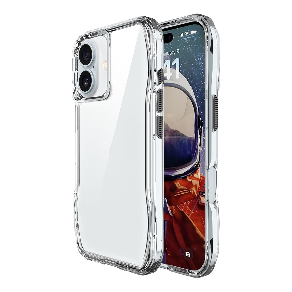 [RNZ-TA111863] Apple iPhone 16 Plus Uyumlu Kılıf Airbagli Şeffaf Zore İncek Kapak