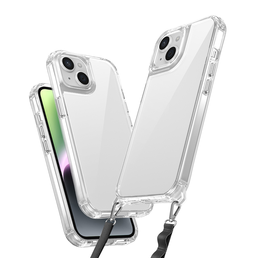 Apple iPhone 14 Uyumlu Kılıf Airbagli Takılabilir Askı Aparatlı Zore Snap Silikon Kapak