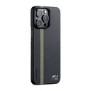 Apple iPhone 15 Pro Max Uyumlu Kılıf M-safe Şarj Özellikli Aramid Fiber Pitaka Tactile Woven Break The Line Kapak