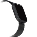 Apple Watch 7 45mm Uyumlu 600D Aramid Fiber Classic Serisi Black-Grey Twill Kasa Koruyucu Pitaka Air Case