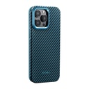 Apple iPhone 15 Pro Max Uyumlu Kılıf M-safe Şarj Özellikli 1500D Aramid Fiber Pitaka Military-Grade Classic Serisi Black-Grey Twill Kapak