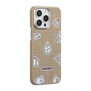 Apple iPhone 15 Pro Max Uyumlu Kılıf M-safe Şarj Özellikli Awa Tasarımlı 1500D Aramid Fiber Pitaka Ultra-Slim Classic Serisi Canyon Kapak
