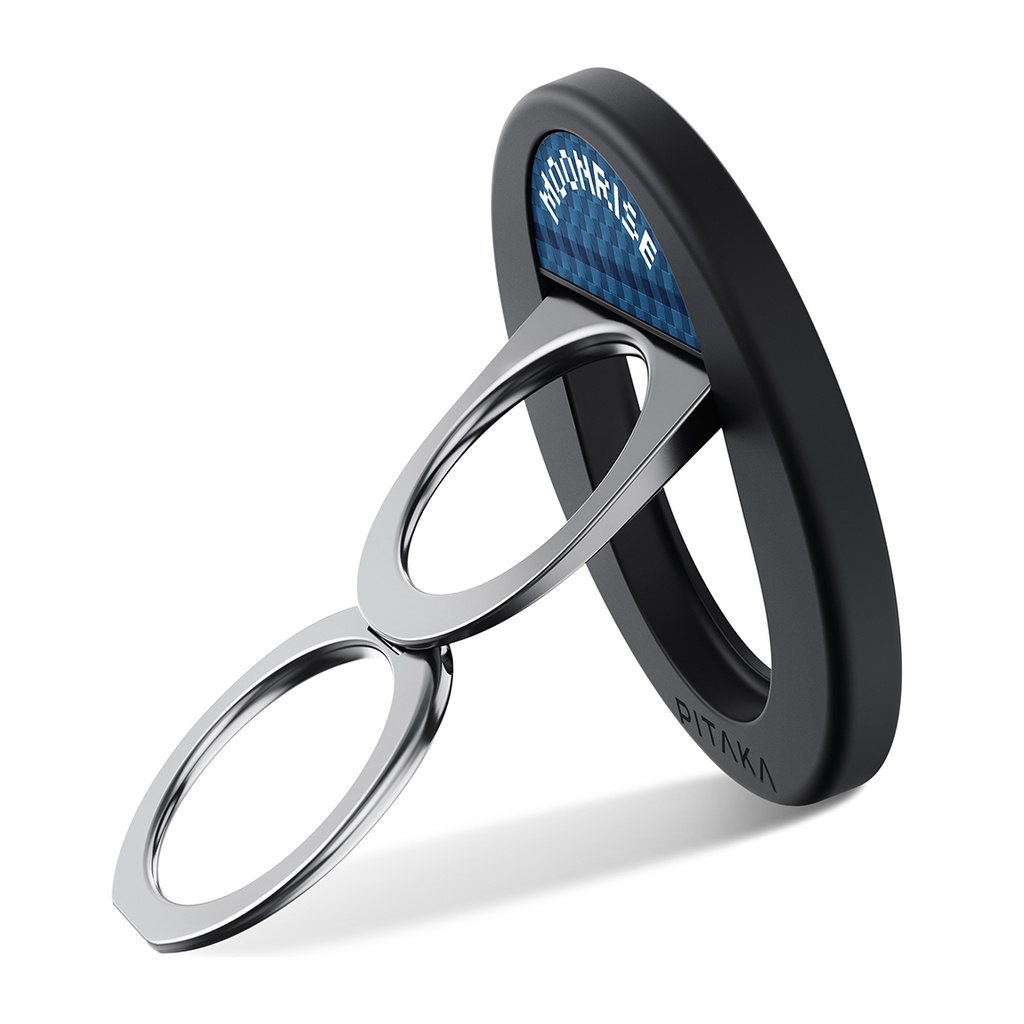[RNZ-TA112069] Pitaka Aramid Fiber Sunset Moonrise Serisi Moonrise MagEZ Grip 3 Magnetik Ring Stand Telefon Tutucu