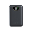 Lenyes PW222D Dijital LED Göstergeli Kablosuz Şarj Özellikli Type-C ve Lightning Kablolu Powerbank 18W 20.000mAh