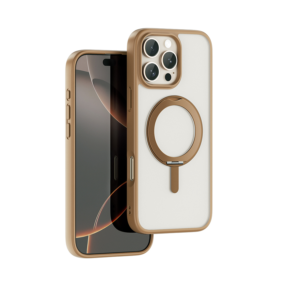 Apple iPhone 16 Pro Uyumlu Kılıf M-safe Şarj Özellikli Parmak İzi Bırakmayan Wiwu FGG-202 Armor Ultra Serisi Kapak