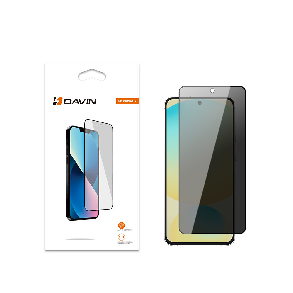 Samsung Galaxy S24 FE Uyumlu Davin 5D Privacy Cam Ekran Koruyucu