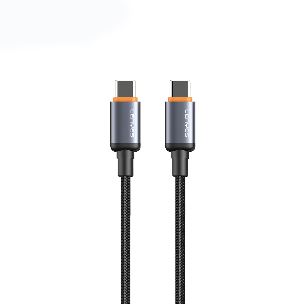 [RNZ-TA112145] Lenyes LC528 Type-C to Type-C Hızlı Şarj Özellikli Örgülü Data ve Şarj Kablosu 60W 1M