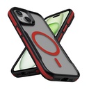 Apple iPhone 13 Uyumlu Kılıf M-safe Şarj Özellikli Renkli Kenar Airbag Şeritli Zore Lamer Kapak