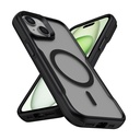 Apple iPhone 14 Uyumlu Kılıf M-safe Şarj Özellikli Renkli Kenar Airbag Şeritli Zore Lamer Kapak