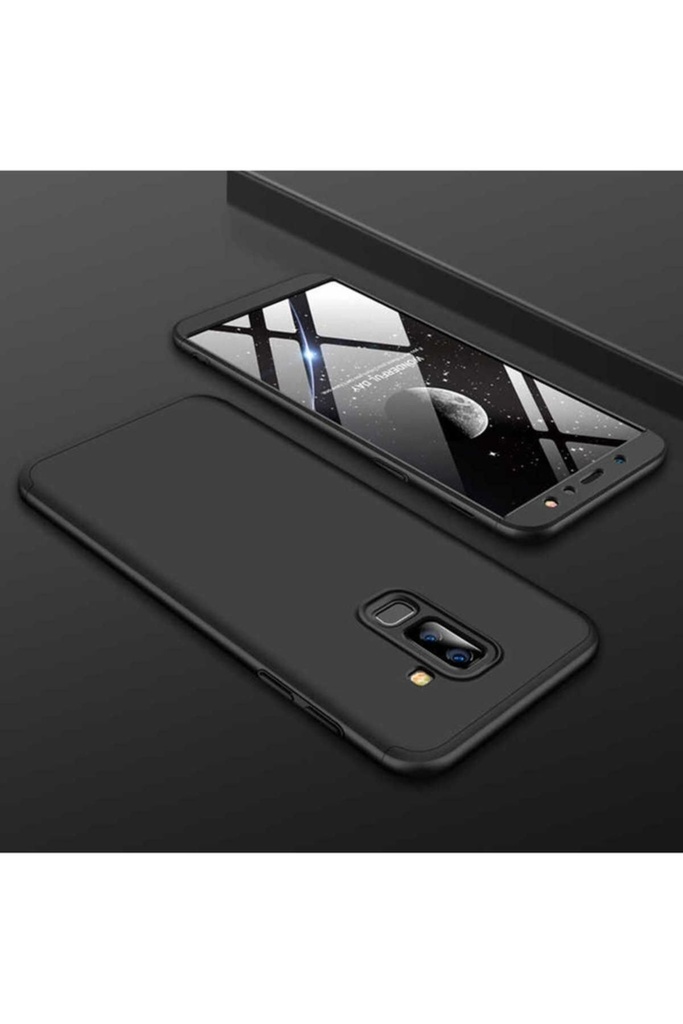 [RNZ-TA12287] Samsung Galaxy A6 Plus 2018 Uyumlu Kılıf Zore Ays Kapak (Siyah)