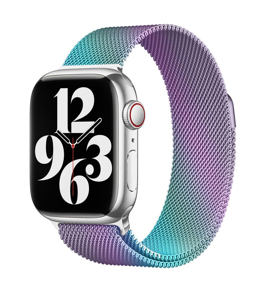 Apple Watch 38mm Uyumlu Kordon Hasır Metal Mıknatıslı Zore Band-01 Kayış