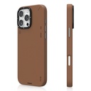 Apple iPhone 16 Pro Uyumlu Kılıf M-safe Şarj Özellikli Basit Mat Deri Desenli Youngkit Tech Fashion Serisi Kapak