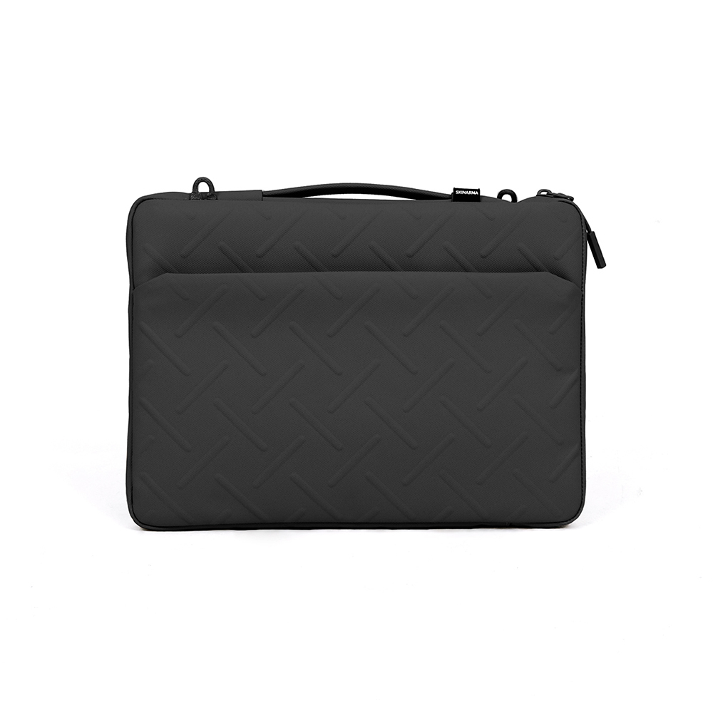 [RNZ-TA112495] Skinarma Juno 14 inç Uyumlu Cross-Hatch Desenli Naylon Çapraz Vücut Laptop Çantası