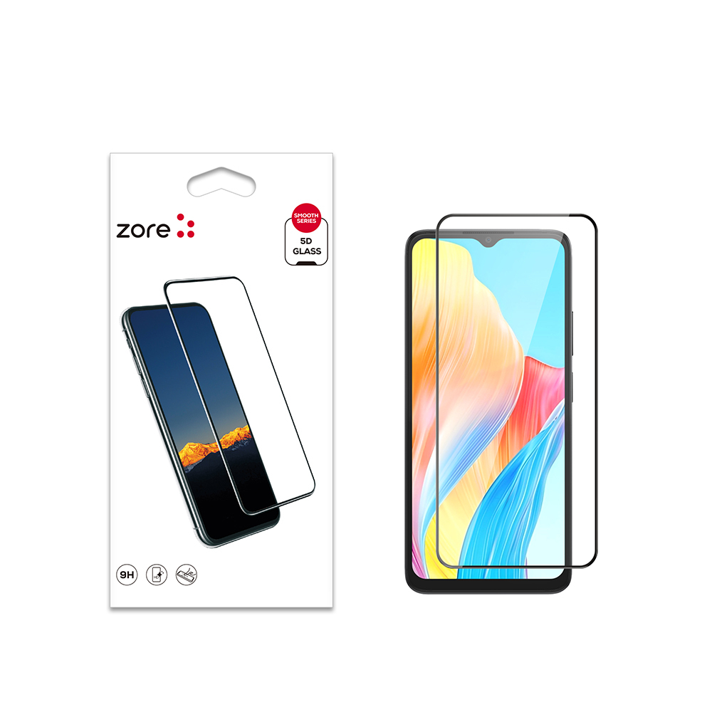 [RNZ-TA112454] Oppo A38 Uyumlu Zore Kenarları Kırılmaya Dayanıklı Cam Ekran Koruyucu
