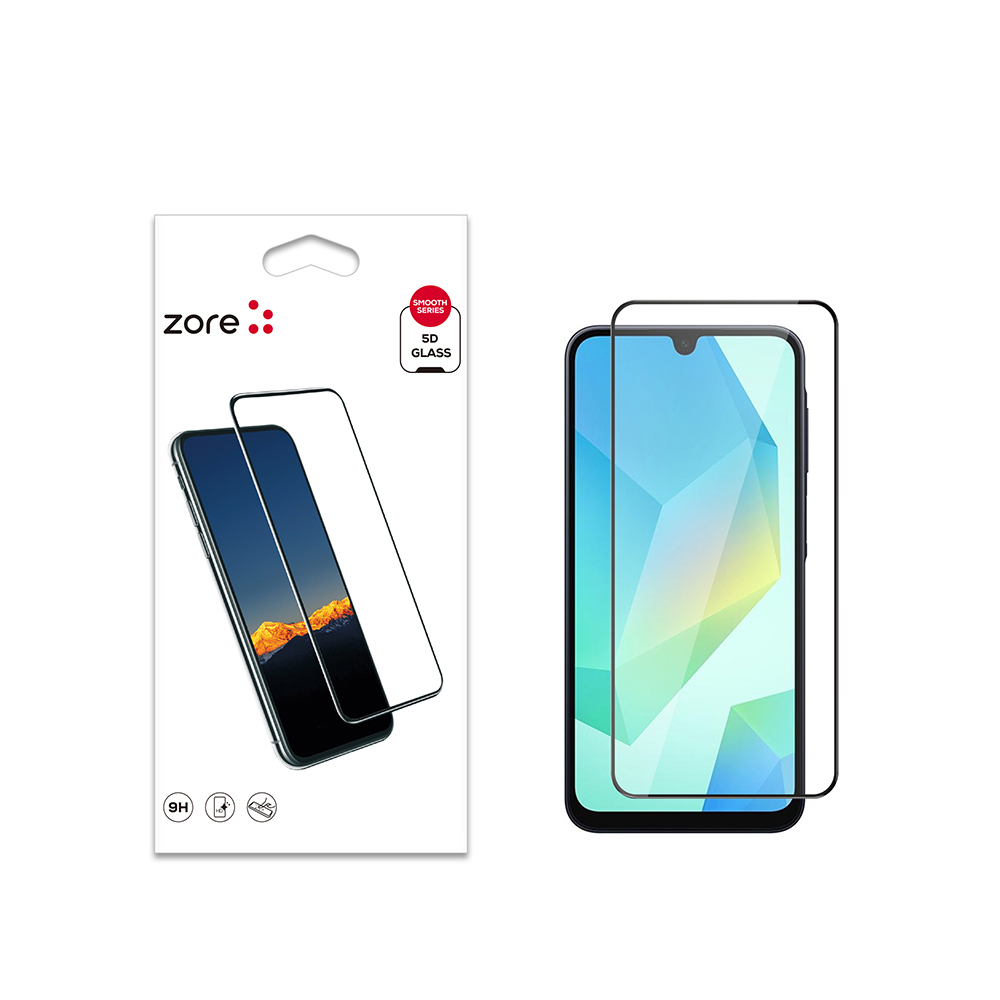 [RNZ-TA112458] Samsung Galaxy A16 Uyumlu Zore Kenarları Kırılmaya Dayanıklı Cam Ekran Koruyucu