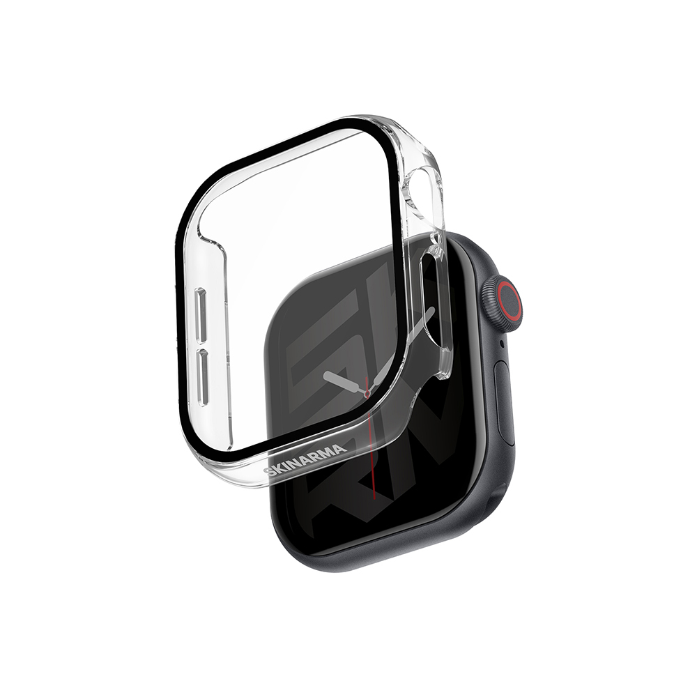 Apple Watch 10 42mm Uyumlu Skinarma Gado Sert Silikon Kasa ve Ekran Koruyucu