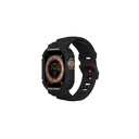 Apple Watch Ultra 49mm Uyumlu Skinarma Mecha 2in1 TPU Kasa Koruyucu + Silikon Kordon