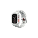Apple Watch 7 45mm Uyumlu Skinarma Mecha 2in1 TPU Kasa Koruyucu + Silikon Kordon