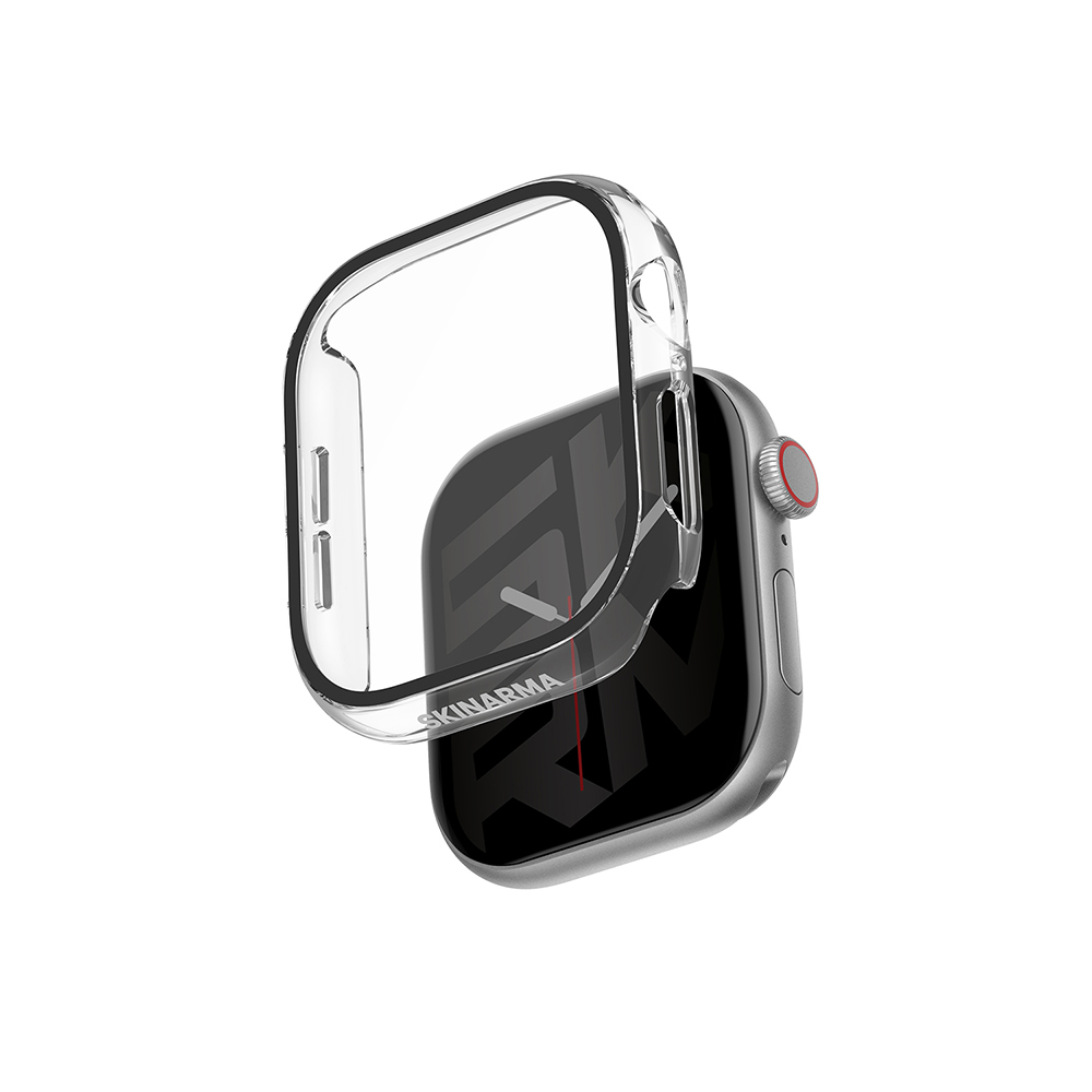 Apple Watch 10 46mm Uyumlu Skinarma Gado Sert Silikon Kasa ve Ekran Koruyucu