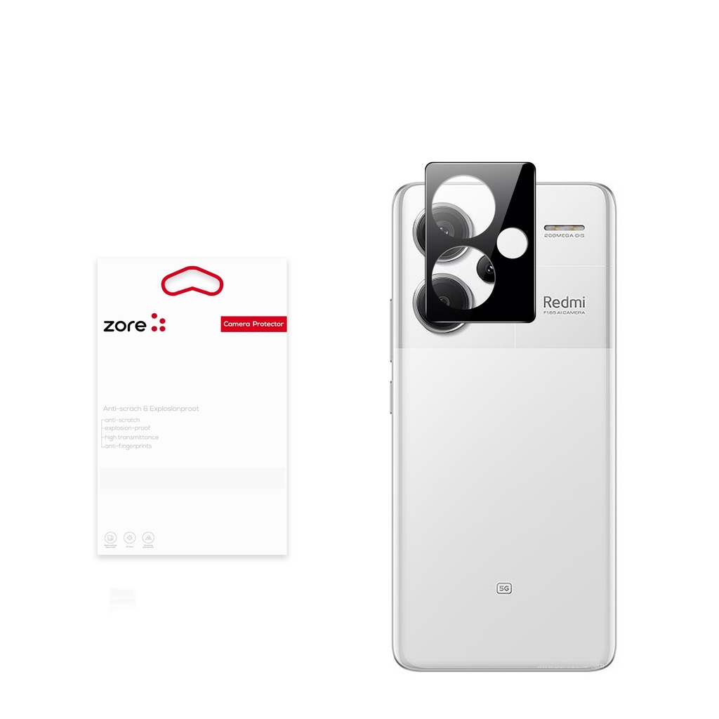 [RNZ-TA112966] Xiaomi Redmi Note 13 Pro Plus 5G Uyumlu Zore 3D Kamera Camı