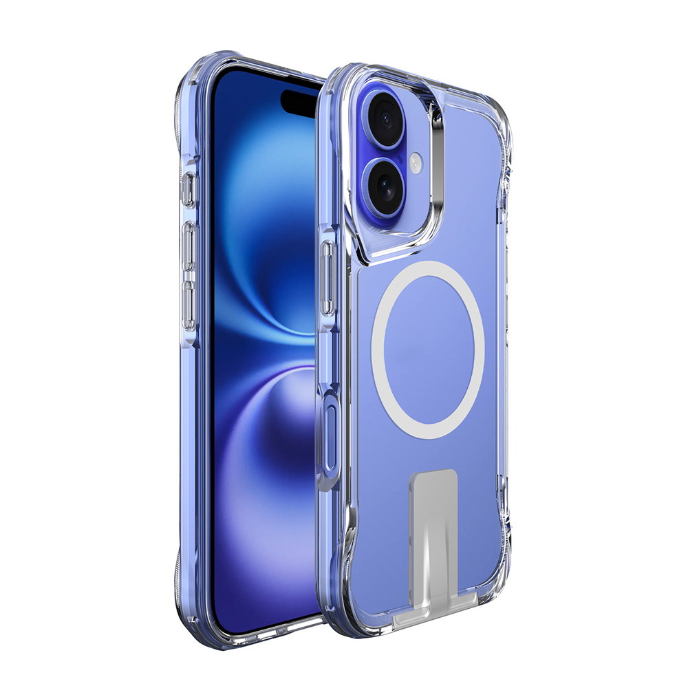 [RNZ-TA112967] Apple iPhone 16 Uyumlu Kılıf M-safe Şarj Özellikli Zore T-Max Standlı Kapak