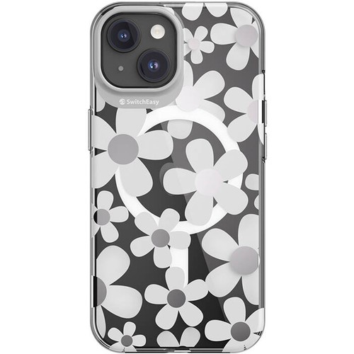 Apple iPhone 15 Uyumlu Kılıf M-safe Şarj Özellikli Çift IMD Baskılı Lisanslı Switcheasy Artist-M Fleur Kapak