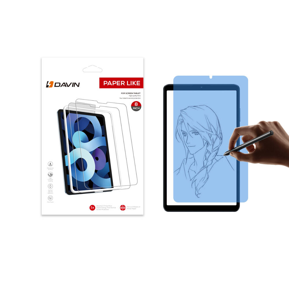 [RNZ-TA112807] Xiaomi Redmi Pad SE 8.7 Uyumlu Kağıt Hisli Mat Davin Paper Like Tablet Ekran Koruyucu