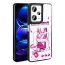 Xiaomi Redmi Note 12 Pro Plus 5G Uyumlu Kılıf Parlayan Kabartmalı İkonik Figürlü Zore Amas Silikon Kapak