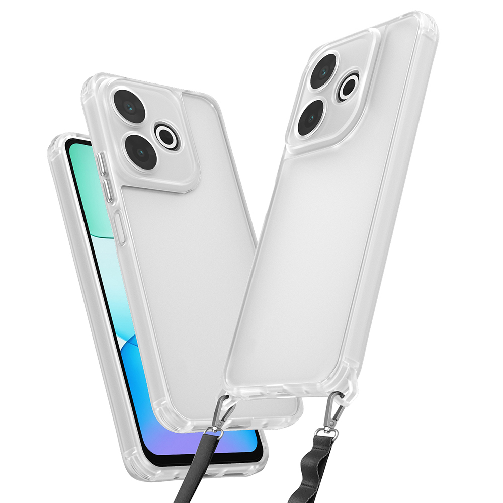 [RNZ-TA112867] Xiaomi Redmi 13 4G Uyumlu Kılıf Airbagli Takılabilir Askı Aparatlı Zore Snap Silikon Kapak