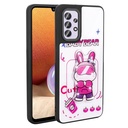 Samsung Galaxy A32 4G Uyumlu Kılıf Parlayan Kabartmalı İkonik Figürlü Zore Amas Silikon Kapak