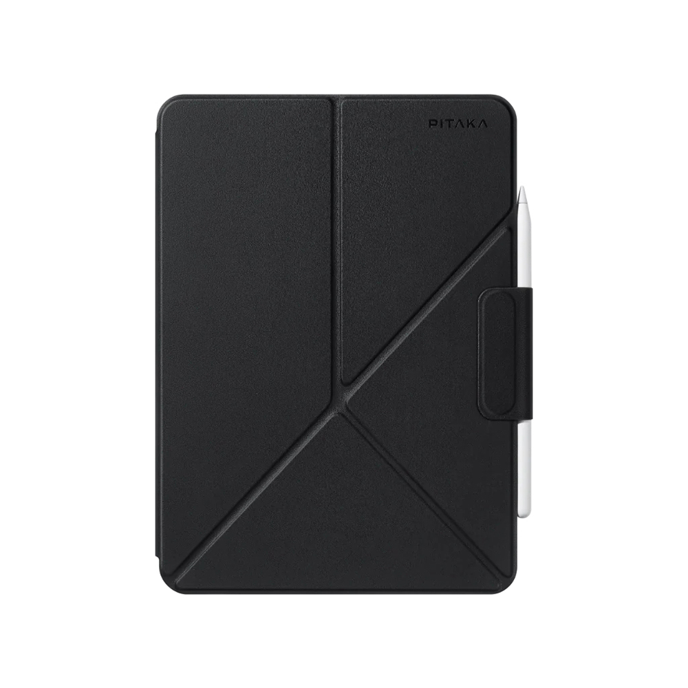 Apple iPad Pro 13 2024 Uyumlu Pitaka MagEZ Folio 2 Kalem Bölmeli Standlı Kılıf