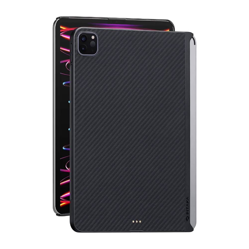 Apple iPad Pro 11 2021 (3.Nesil) Uyumlu Kılıf Aramid Fiber Pitaka Ultra-Slim Classic Serisi Tablet Kapak