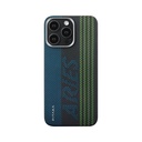 Apple iPhone 15 Pro Uyumlu Kılıf M-safe Şarj Özellikli Lumintex Teknolojili Fosforlu Aramid Fiber Pitaka Tactile Woven Aries Serisi Kapak