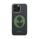 Apple iPhone 15 Pro Max Uyumlu Kılıf M-safe Şarj Özellikli Lumintex Teknolojili Fosforlu Aramid Fiber Pitaka Tactile Woven Aries Serisi Kapak