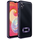 Samsung Galaxy A06 Uyumlu Kılıf Kamera Korumalı Logo Gösteren Zore Omega Kapak