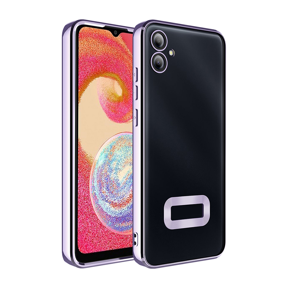 Samsung Galaxy A06 Uyumlu Kılıf Kamera Korumalı Logo Gösteren Zore Omega Kapak