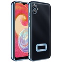 Samsung Galaxy A06 Uyumlu Kılıf Kamera Korumalı Logo Gösteren Zore Omega Kapak