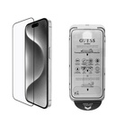 Apple iPhone 16 Uyumlu Guess Orjinal Lisanslı Temperli Cam Ekran Koruyucu Uygulama Aparatlı Outline Serisi