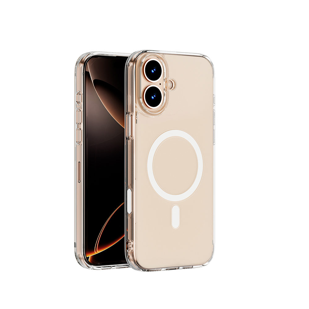[RNZ-TA112592] Apple iPhone 16 Plus Uyumlu Kılıf Wiwu MCC-102 Magnetic Crystal Sert PC Kapak