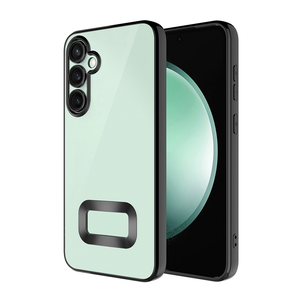[RNZ-TA112688] Samsung Galaxy A16 Uyumlu Kılıf Kamera Korumalı Logo Gösteren Zore Omega Kapak (Siyah)