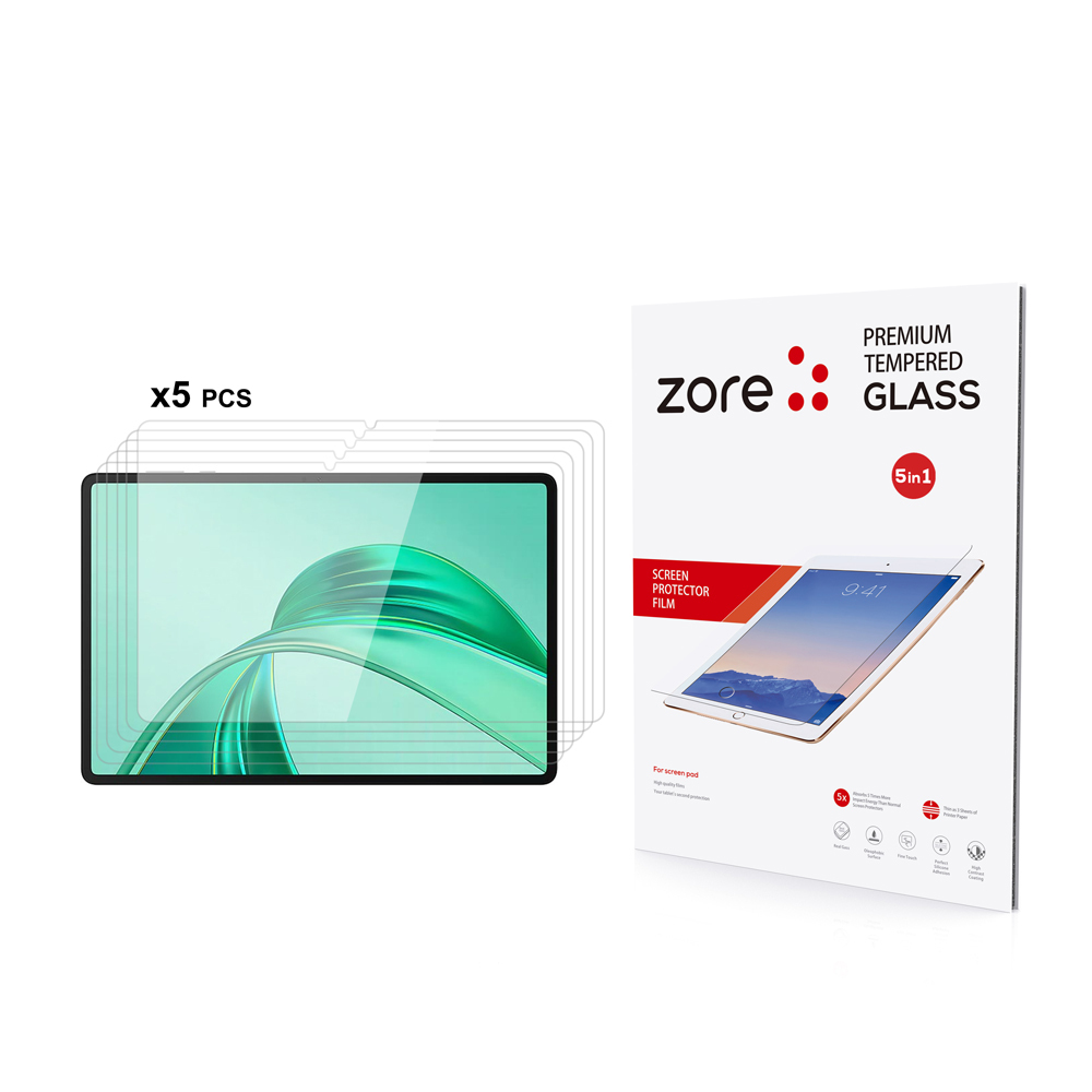 [RNZ-TA113233] Honor Pad X8A Uyumlu Zore 5in1 Tablet Temperli Cam Ekran Koruyucu