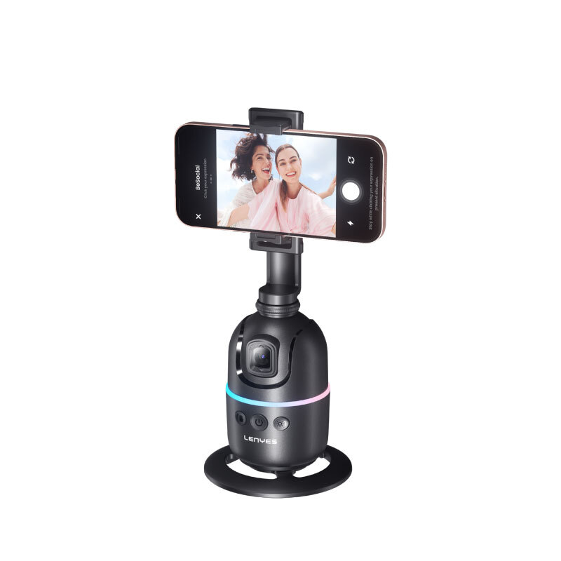 [RNZ-TA113305] Lenyes LPH104 Canlı Yayın 360 Derece Dönebilen Akıllı Yüz Tanıma Takip Standı