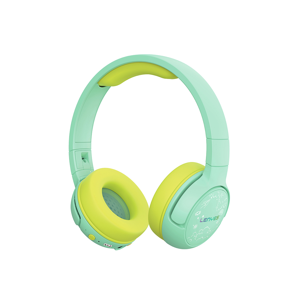 [RNZ-TA113303] Lenyes LKH30 Ayarlanabilir Katlanabilir Çocuklara Özel Işık Efektli Kulak Üstü Kablolu ve Bluetooth Kulaklık v5.3