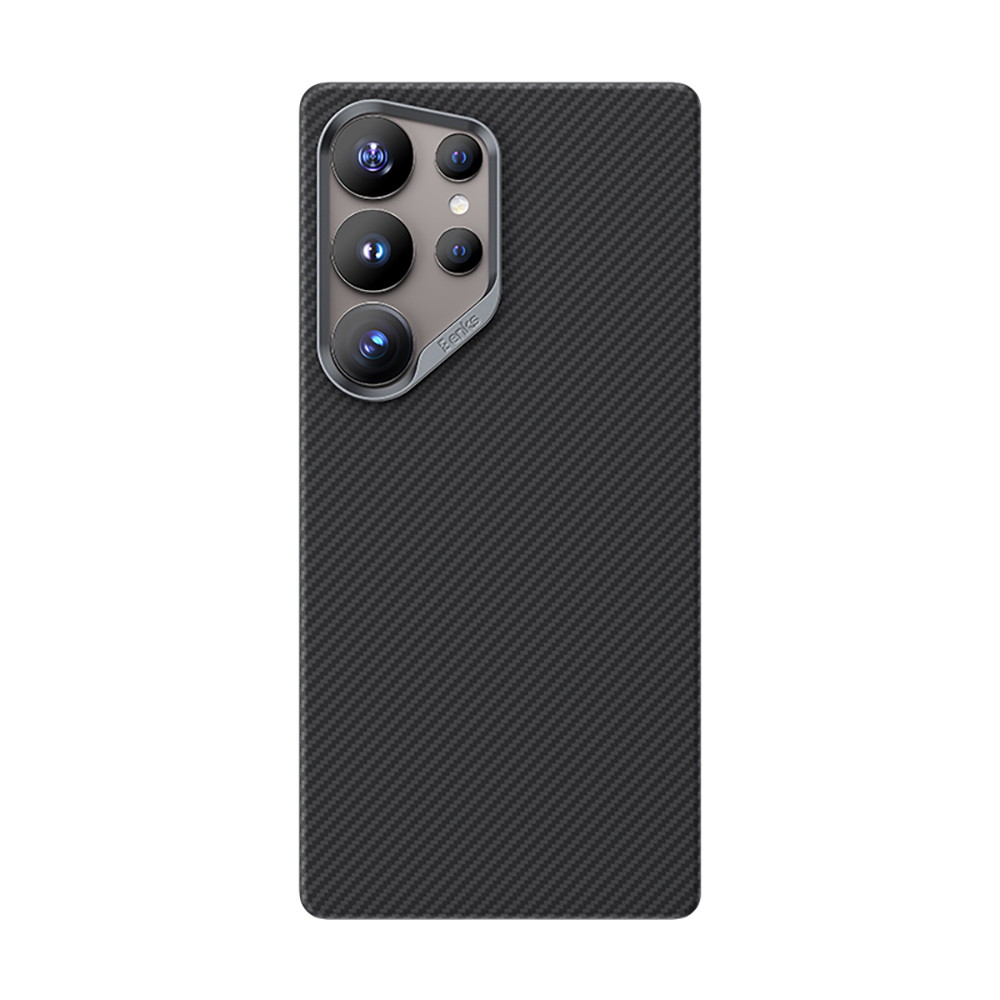 [RNZ-TA113334] Samsung Galaxy S25 Ultra Uyumlu Kılıf Benks M-safe Şarj Özellikli Magnetik ArmorAir 600D Kevlar Fiber Kapak